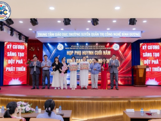 TỰ HÀO VINH DANH HAI HỌC SINH XUẤT SẮC NĂM HỌC 2025–2026 CỦA TRUNG TÂM GDTX QUẢN TRỊ CÔNG NGHỆ BÌNH DƯƠNG