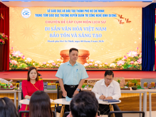 Chuyên đề cấp cụm: Môn Lịch sử